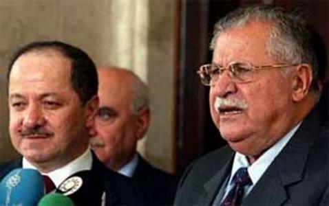 Massoud Barzani og Jalal Talabani